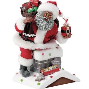 Possible Dreams Black Santa Claus Chimney